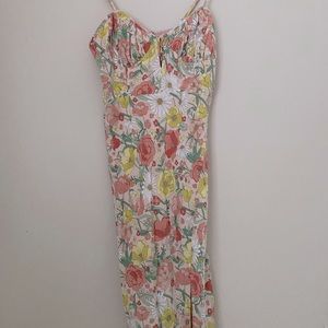 Runaway the Label | Floral midaxi dress; new, unworn